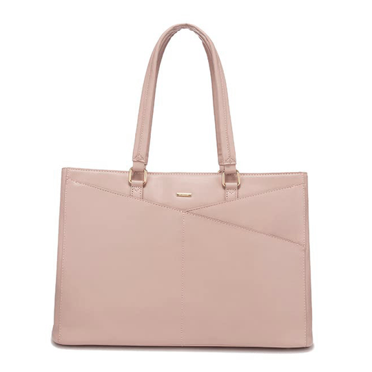 Stilvolle Laptoptasche aus lila Leder