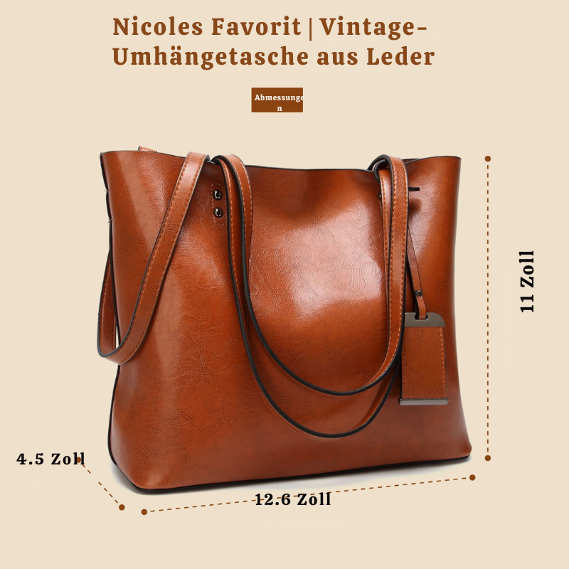 Nicoles Favorit | Vintage-Umhängetasche aus Leder