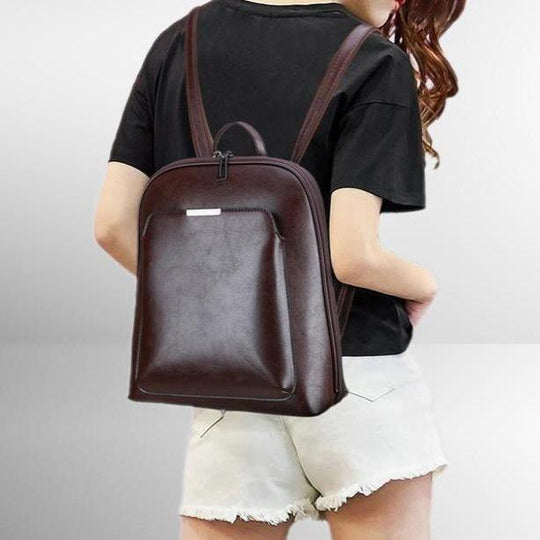 Klassischer Rucksack mit Doppelreißverschluss – stilvolles Design