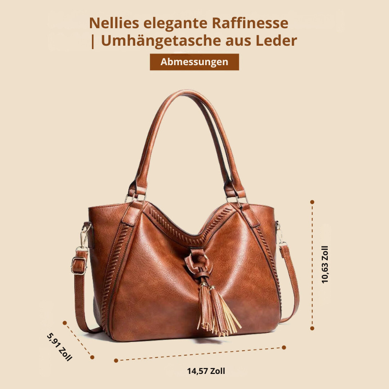 Nellies elegante Raffinesse | Umhängetasche aus Leder