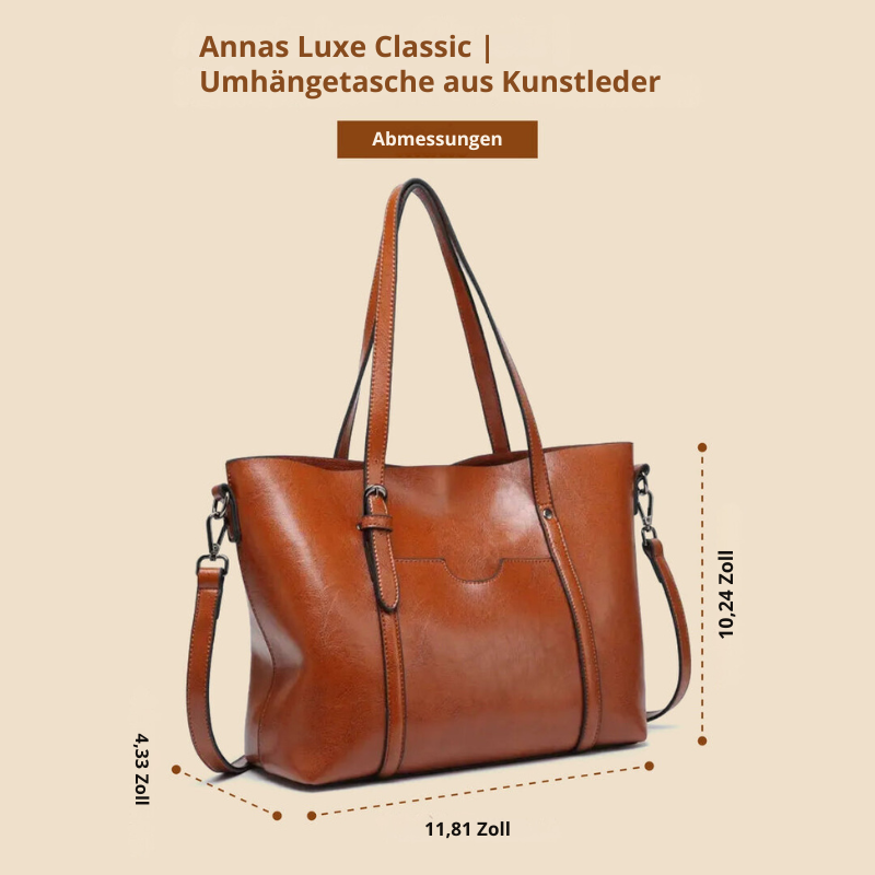 Annas Luxe Classic | Umhängetasche aus Kunstleder