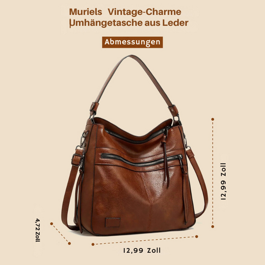 Muriels Vintage-Charme | Umhängetasche aus Leder