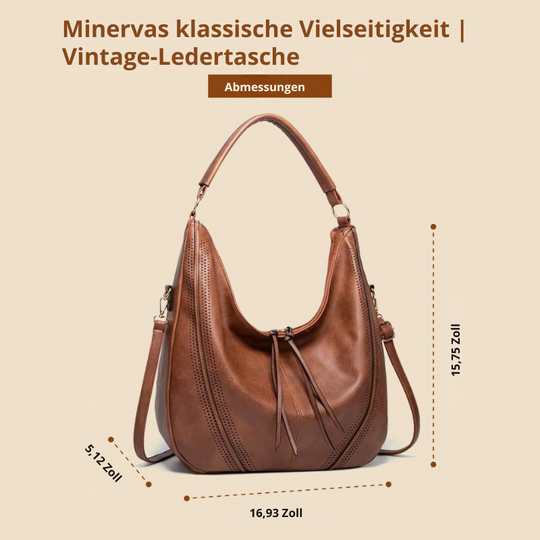 Minervas klassische Vielseitigkeit | Vintage-Ledertasche