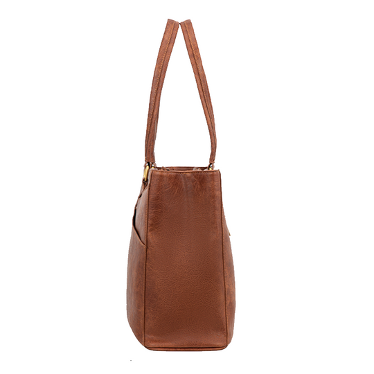 Stilvolle Laptoptasche aus lila Leder