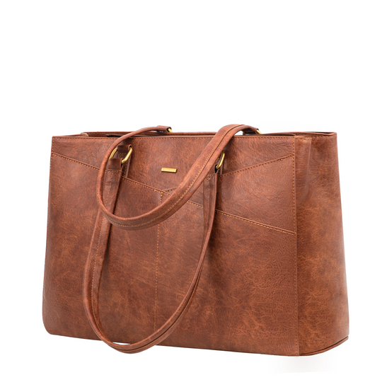 Stilvolle Laptoptasche aus lila Leder