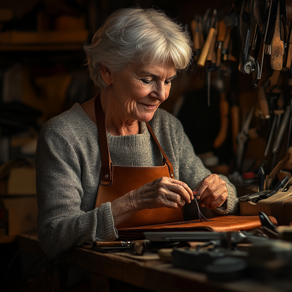 Kelleys raffinierte Eleganz | Eine luxuriöse Lederhandtasche