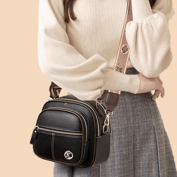 Mollys zeitlose Raffinesse | Stylische Ledertasche mit Schultergurt